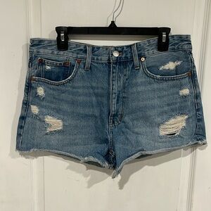 Madewell distressed denim shorts